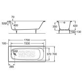 Roca   "" 170 X 70 . <br>C 